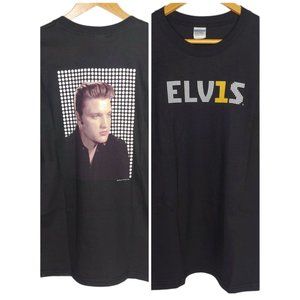 Harrahs Casino ELVIS Presley ELV1S Mens L Gildan T Shirt Black The King Music